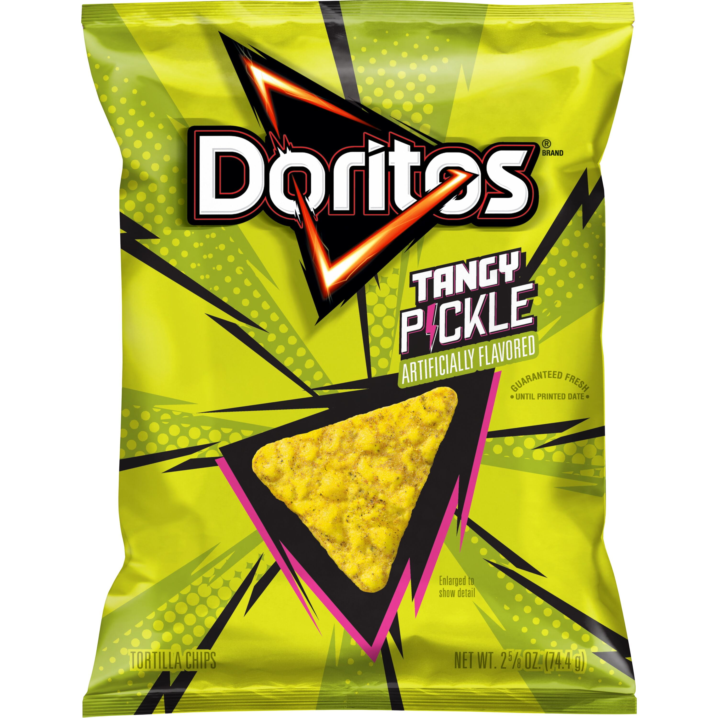 Doritos Tangy Pickle Artificially Flavore Tortilla Chips, 2.625 oz Bag