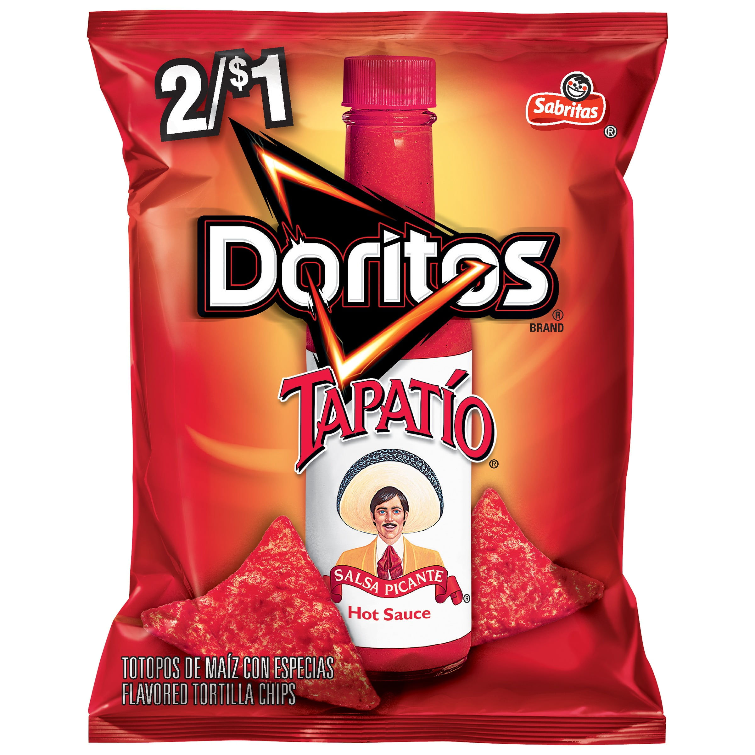 Doritos Tapatio Flavored Tortilla Chips Prepriced 2/$1 1.125 oz. Bag