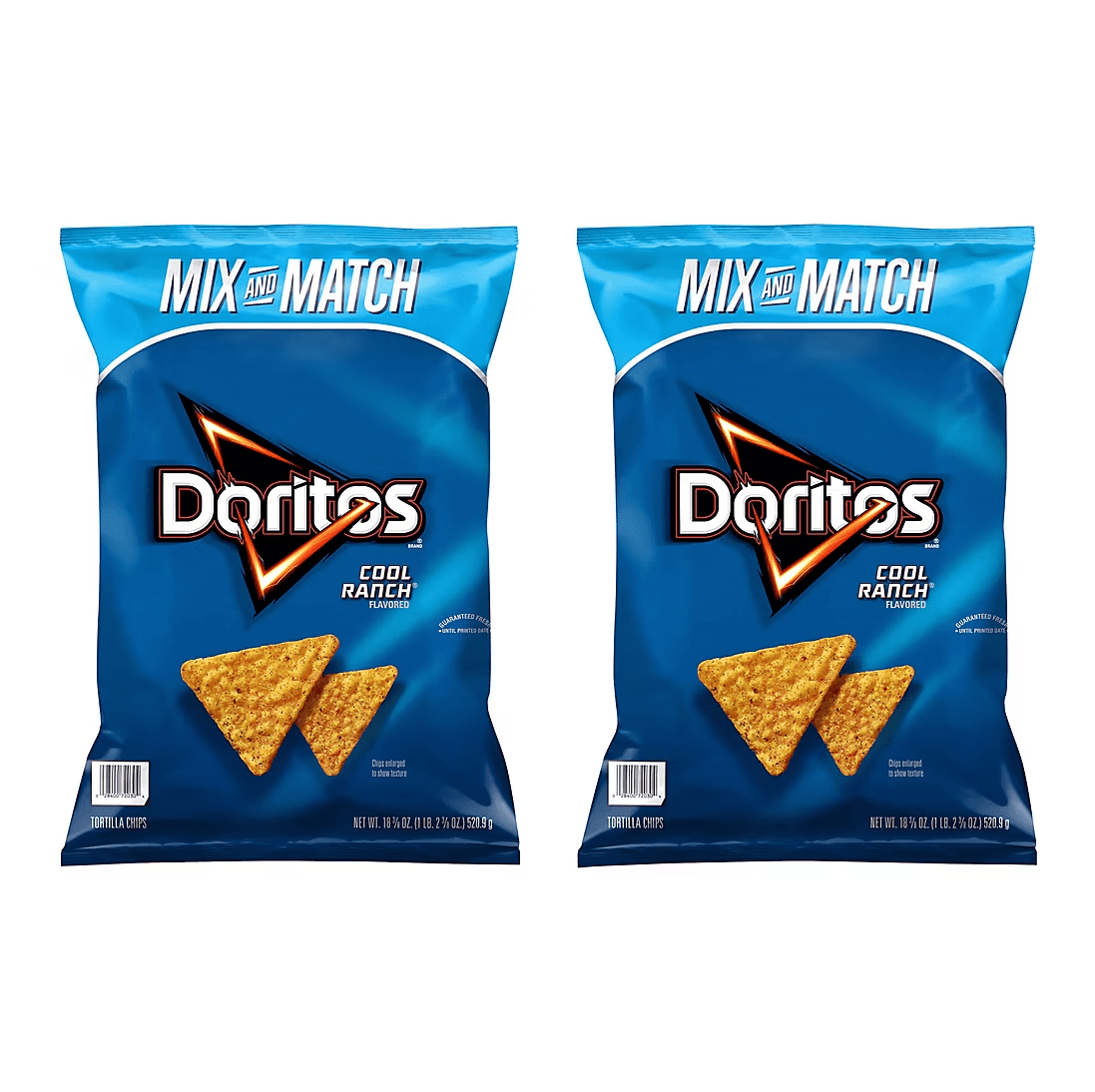 Doritos Mix and Match Cool Ranch Tortilla Chips, 2 pk/18.375 oz ...
