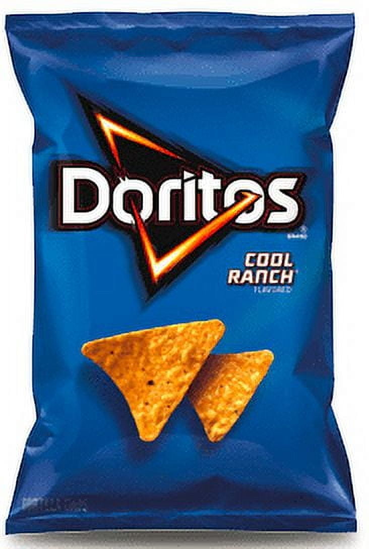 Doritos Tortilla Chips, Cool Ranch Flavored, Snack Chips