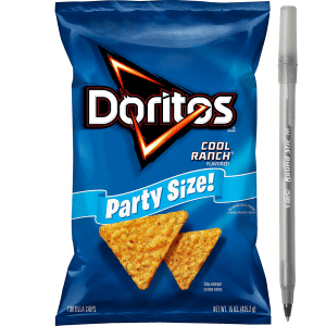 Doritos Tortilla Chips, Cool Ranch, Party Size! with pan