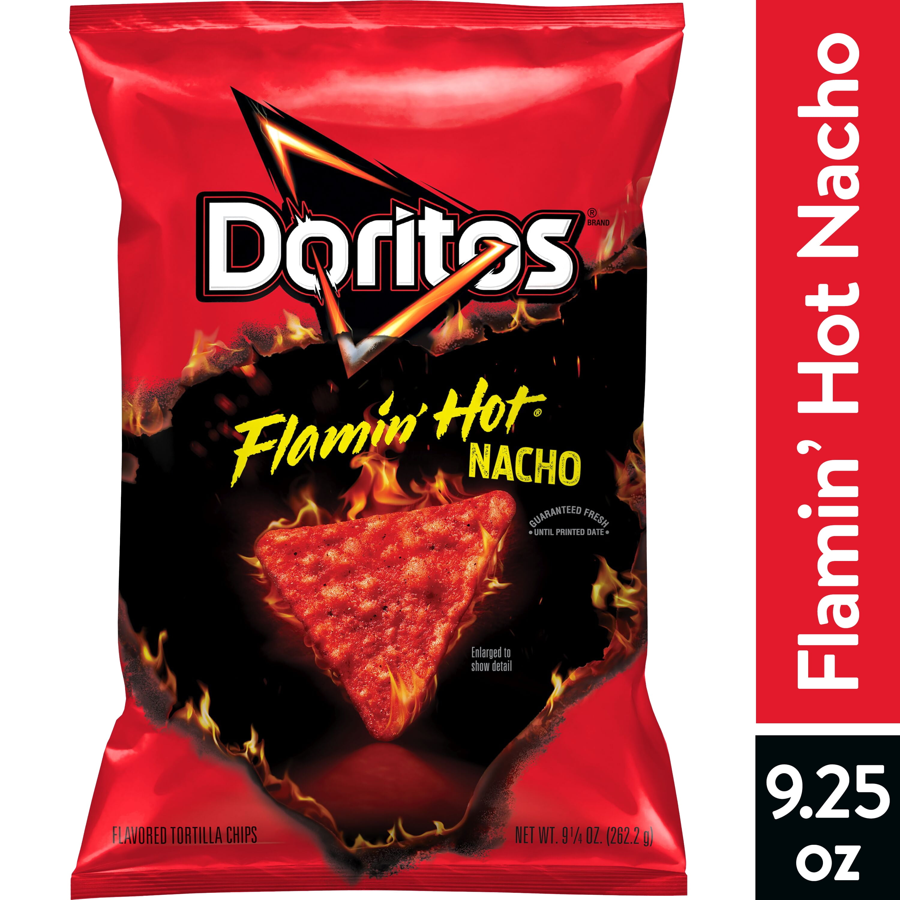 Doritos Tortilla Chips, Flamin' Hot Nacho, 9.25 oz Bag