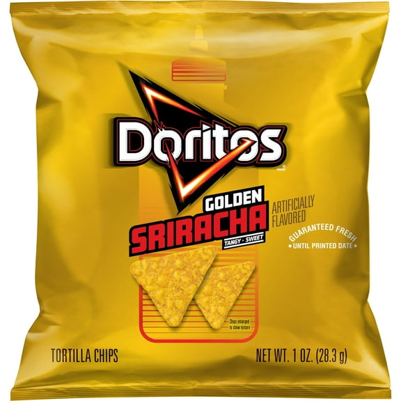 Doritos Golden Sriracha Tortilla Chips Bag, 1 oz