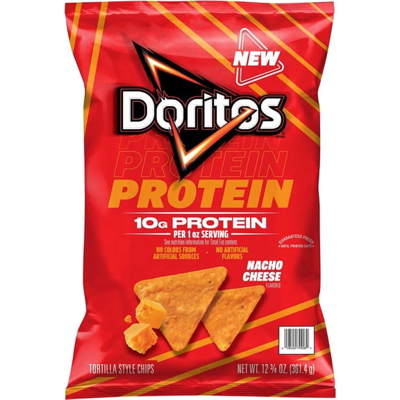 Doritos Protein Nacho Cheese Tortilla Chips, 12.75 oz.