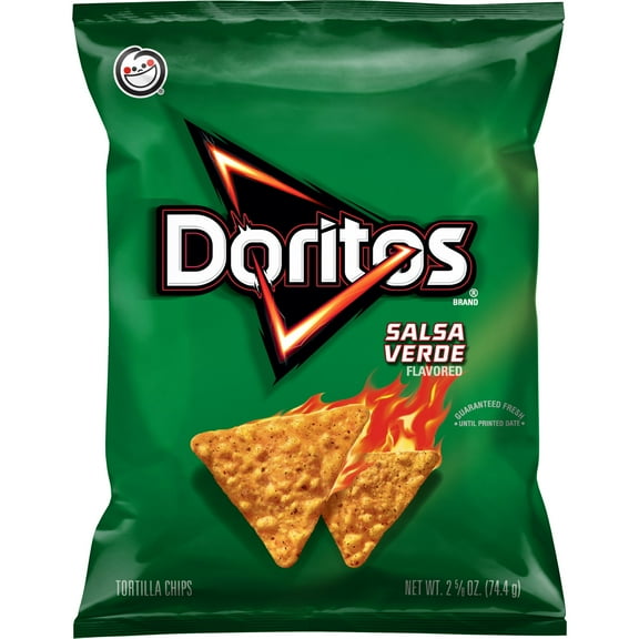 Doritos Salsa Verde Flavored Tortilla Chips, 2.625 oz