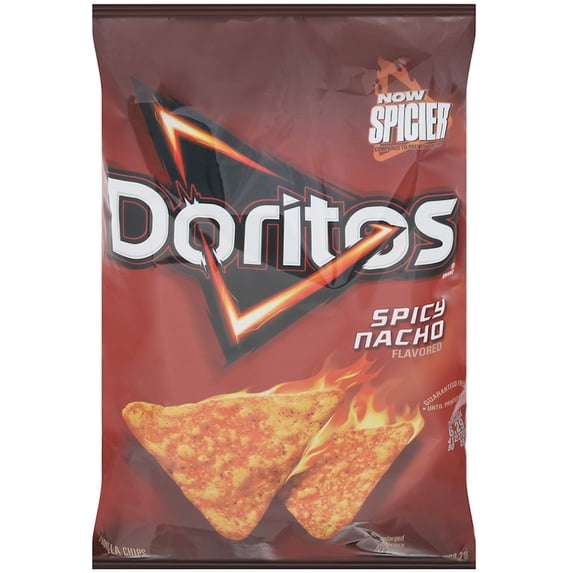 Doritos Tortilla Chips, Spicy Nacho Flavored