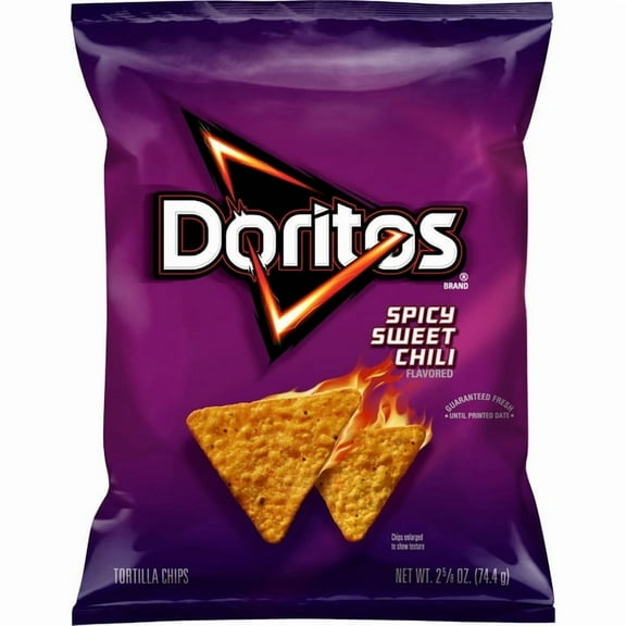 Doritos Tortilla Chips Spicy Sweet Chili Flavored 2.625 oz Bag ( 3 Pack )