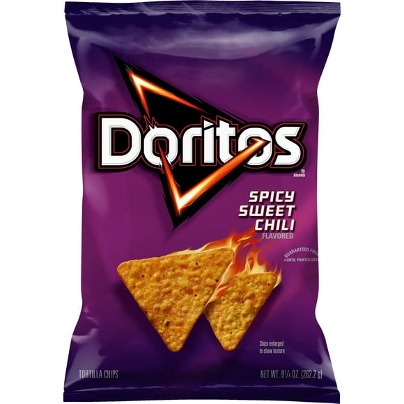 Doritos Tortilla Chips Spicy Sweet Chili Flavored Snack Chips, 9.25 Ounce Bag
