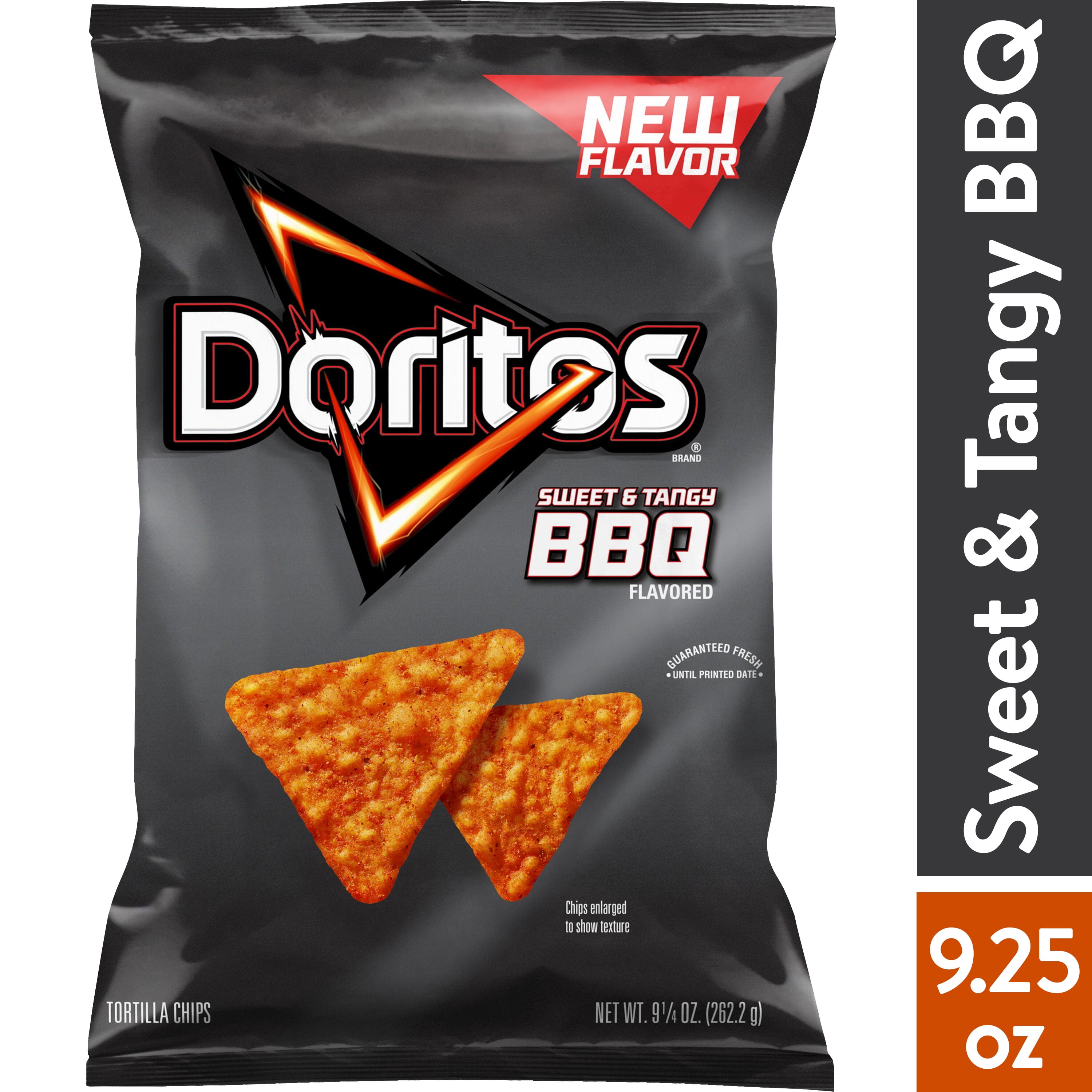 Doritos Tortilla Chips Sweet Tangy Bbq 9.25 oz Bag Snack