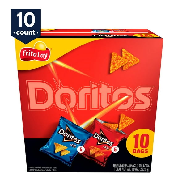 Doritos Tortilla Chips Variety Pack, 1 oz, 10 Count