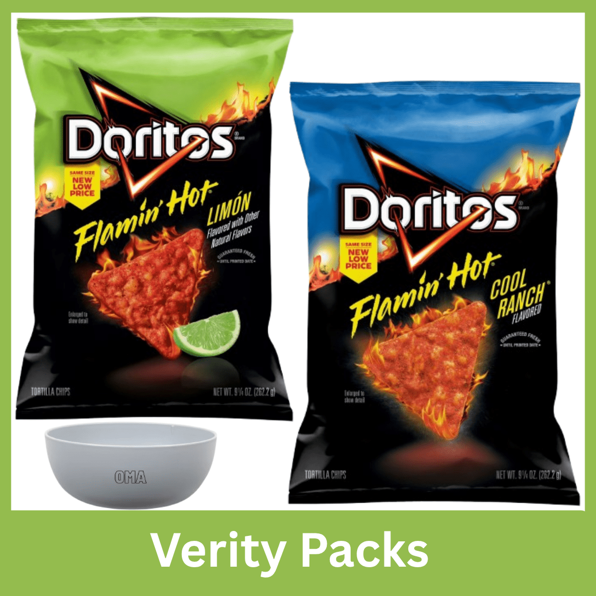 Doritos Tortilla Chips Variety Pack, Flamin' Hot Cool Ranch