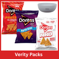 thumbnail image 1 of Doritos Tortilla Chips Variety Pack, Protein Nacho Cheese, Simply NKD Nacho Cheese & Spicy Sweet Chili Flavored Snack Chips, 7 oz & 9.25 oz & 14.5 oz Bags, Variety Pack with Serving Bowl by OMA, 1 of 8