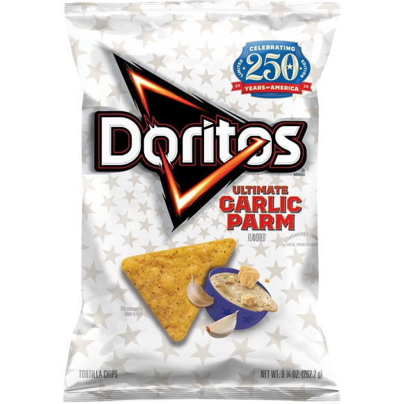 Doritos Ultimate Garlic Parm Flavored Tortilla Chips, 9.25 oz