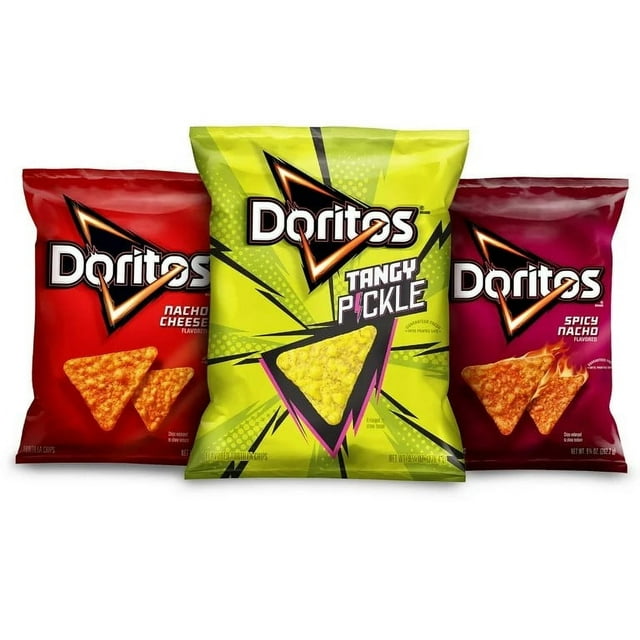 Doritos Vault Bundle featuring Tangy Pickle, Nacho Cheese, and Spicy