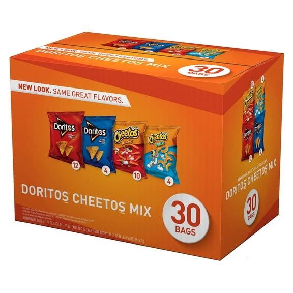 Doritos and Cheetos Mix Snacks Variety Pack (30 ct.)