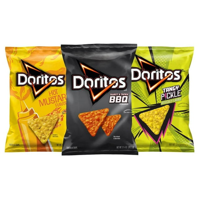 Doritos Cookout Bundle Hot Mustard Sweet And Tangy Bbq Tangy Pickle 3 Pack 6152