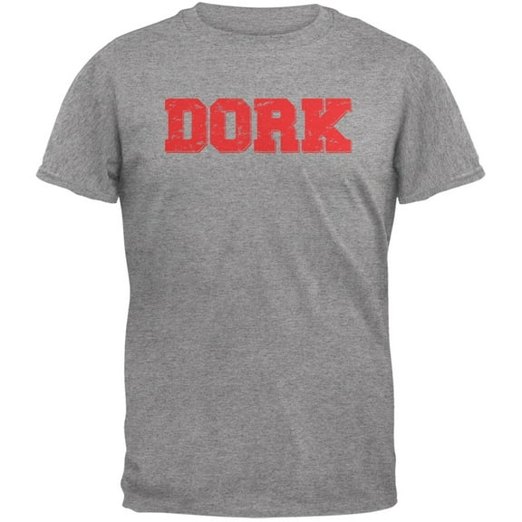 Dork Heather Grey Adult T-Shirt - X-Large