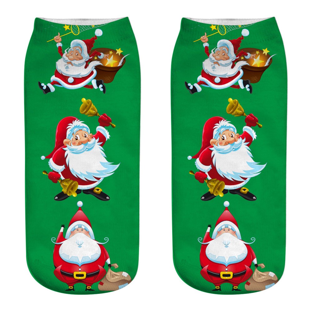 Dorkasm Christmas Breathable Socks Women Fall Claw Socks Santa Claus