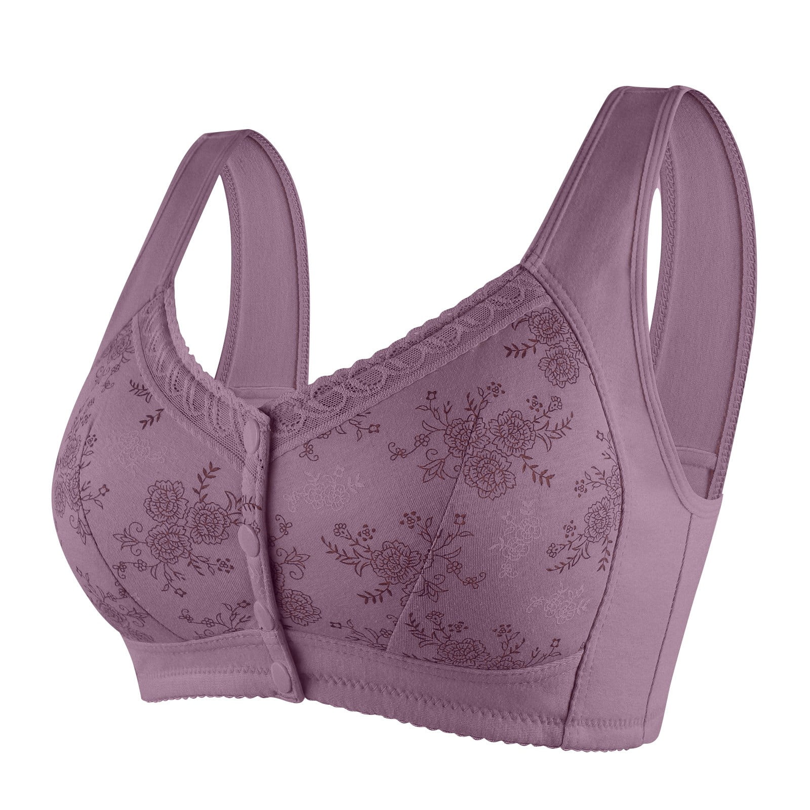 Dorkasm Daisy Pattern Bras For Older Women 2024 Comfortable Convenient 