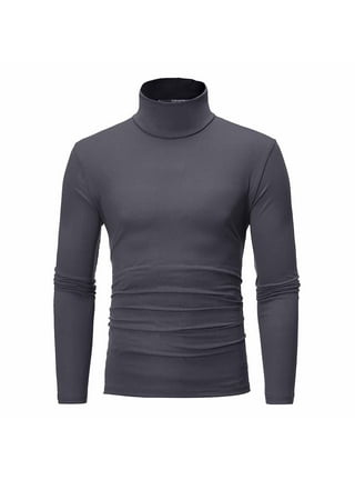 Men Mock Neck Shirt Casual Turtleneck Pullover Sleeveless Slim Fit Tops  Stretch 