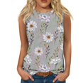 Dorkasm Summer Tank Tops for Women Sleeveless Floral Western Shirts