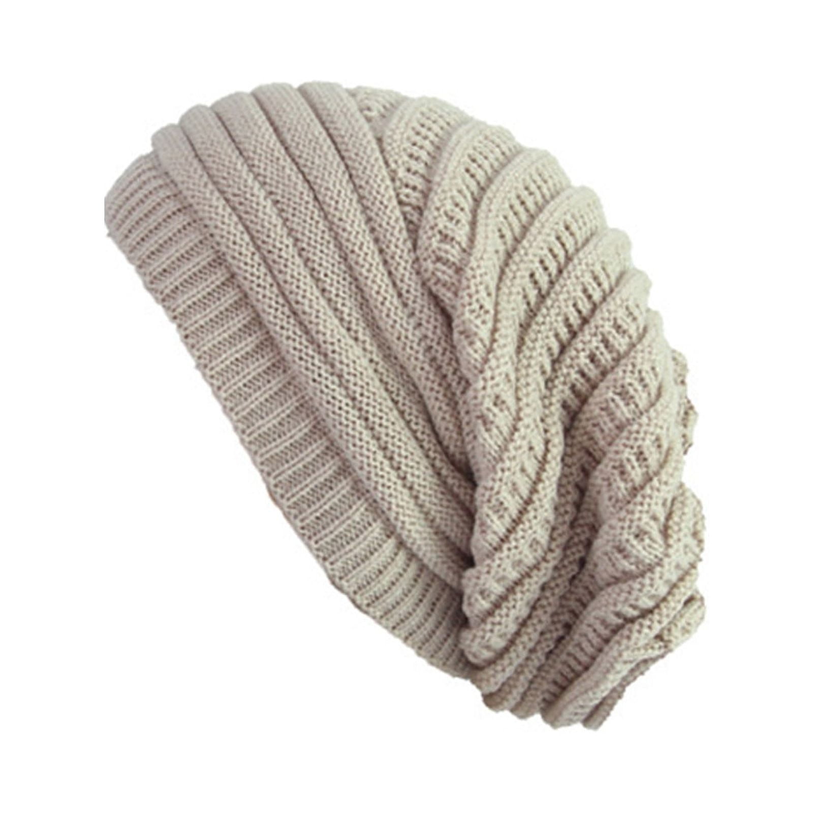 Dorkasm Womens Satin Lined Winter Beanie Hats Cable Knit