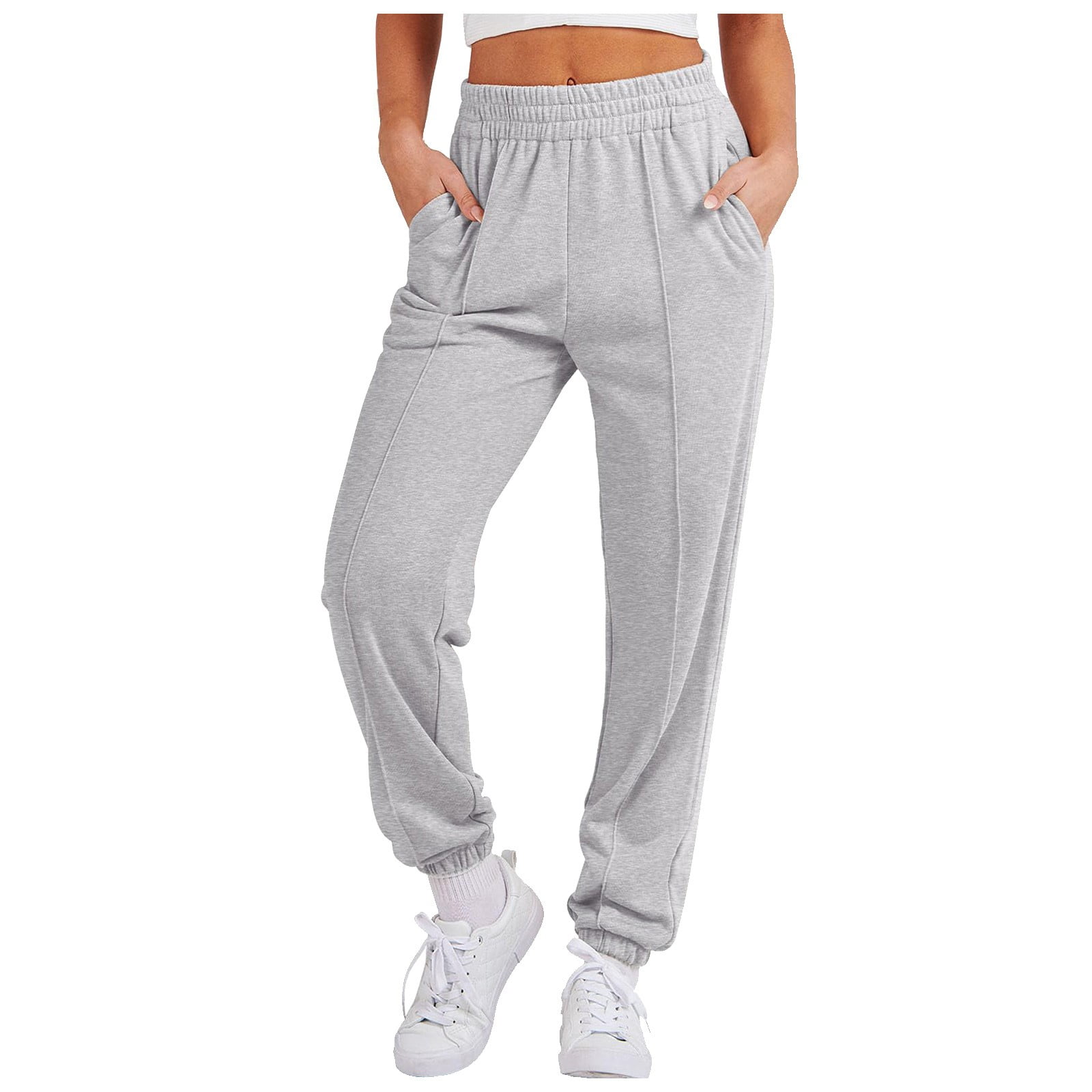 Dorkasm Womens Tall Sweatpants Cinch Bottom High Waisted Women Joggers ...