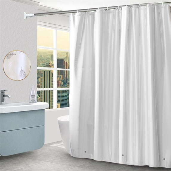 Dorm Accessories, Shower Curtain Liner Plastic Shower Liners Waterproof Shower Curtains For Bathroom With Magnets And 12 Hooks, Women Gifts