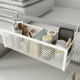 thumbnail image 1 of Dorm Bed Shelf, Bunk Bed Organizer Shelf, Bedside Hanging Organizer for Phone Office Tissues Dorm Bunk (1PC, White), 1 of 9