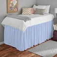 thumbnail image 1 of Dorm Bed Skirt - Extra Long College Dorm Bed Skirt 32" Drop - 100% Microfiber Ruffled Dorm Sized (39" x 80") College Bed Skirts, Elastic Bed Skirt for Easy Fitting - Light Blue Solid, Twin-XL Size., 1 of 5