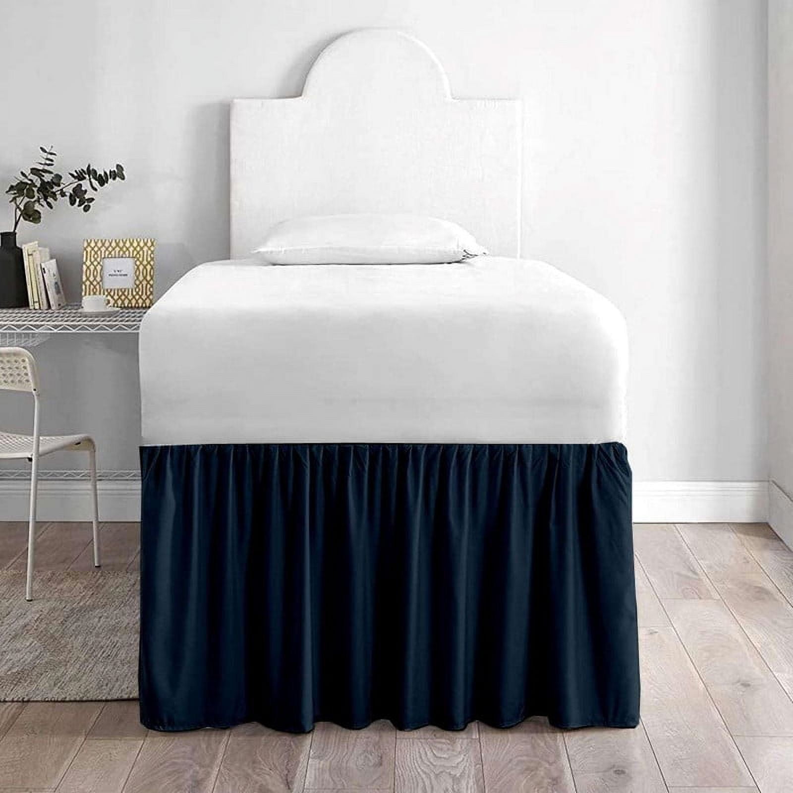 Navy Blue Bed Skirt