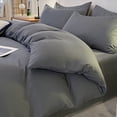 thumbnail image 1 of Dorm Bedding Set 4 Piece Twin XL - Ultra Soft Microfiber College Bed Sheets & Pillowcases - Reversible Blue Black White Comforter Cover - Easy Care Hypoallergenic Dorm Room Essentials for Students, 1 of 6