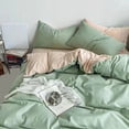 thumbnail image 1 of Dorm Bedding Set 4-Piece Twin XL - Ultra Soft Polyester Quilt Cover & Fitted Sheet, Reversible Moonlit Blue, Machine Washable, College Student Essential, Easy Care, 1 of 6