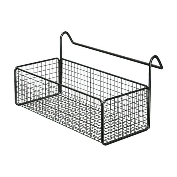 Dorm Bedside Hanging Organizer Metal Storage Rack with Adjustable Hook for College Dorm Room Space Saving