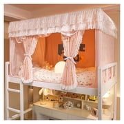 Dorm Bunk Bed Privacy Curtain Set with Frame Bed Tent,Loft Bed Curtains for Single Beds, Student Dorms