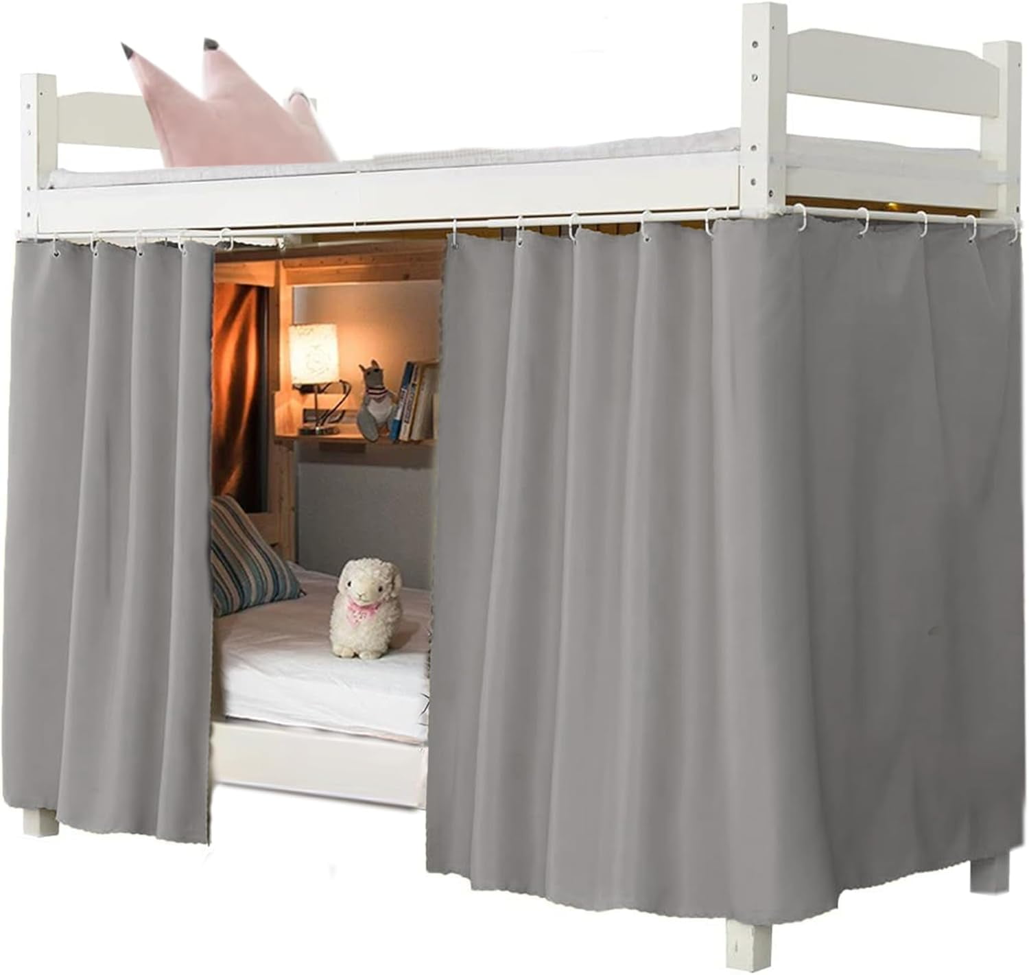 Dorm Home Bunk Nets Bed Curtains Cloth Bed Canopy Blackout College Students Shading Nets Breathable Single Sleeper