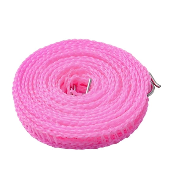 Dorm Laundry Rope, Fence Clothesline, Hooked Setup, Space Saving Bathroom Rental Garment Drying Utility