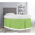 thumbnail image 1 of Dorm Room Bed Skirt - College Dual Tone Dorm Bed Skirt - Long Two Tone Dorm Bedskirts - Extra Long Dorm Room Bed Skirt - Brushed Microfiber Two Tone Bedskirts - Twin-XL - 30" Drop, Sage, 1 of 2