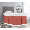 thumbnail image 1 of Dorm Room Bed Skirt - College Dual Tone Dorm Bed Skirt - Two Tone Dorm Bedskirts - College Dorm Room Bed Skirt - 100% Egyptian Cotton Two Tone Bedskirts - Twin-XL - 38" Drop, Brick Red, 1 of 2