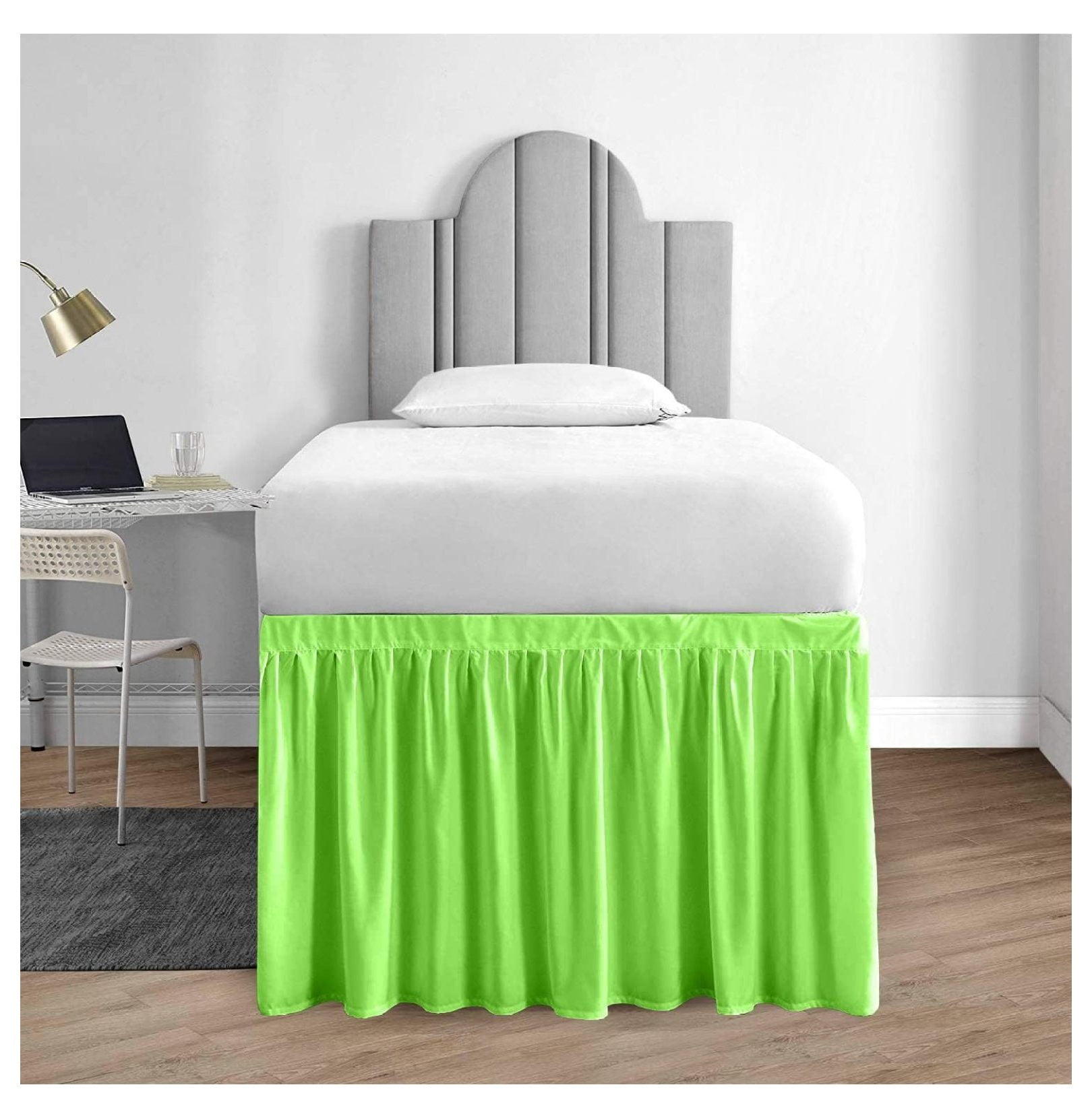 Dorm Room Bed Skirt - College Dorm Bed Skirt - Long Bed Skirt Dorm