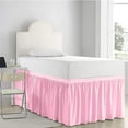 thumbnail image 1 of Dorm Room Bed Skirt, Extra Long College Dorm Bed Skirt, Twin XL 36 Inch Drop, Ruffled Design 100% Microfiber Bed Skirt for Dorm Room Bedding (Pink, Twin XL - 36" Drop), 1 of 8
