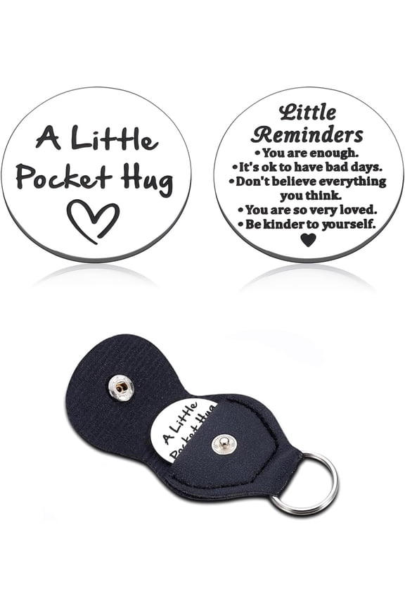 Dorm Room Essentials for Guys Back to College Back to School Supplies for Him Her High School Gifts Inspirational Pocket Hug Mental Health Gifts for Women Friends Cancer Care Double-Sided