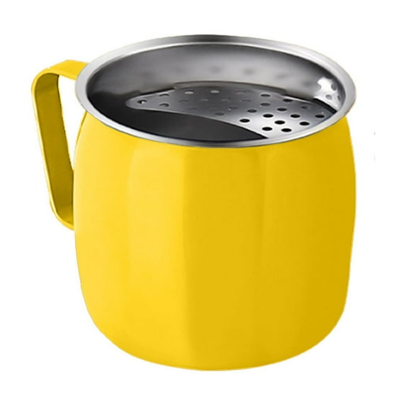 Dorm room essentials, 304 Stainless Steel Crescent Cup High Value Mug Cup Slag Separator Tea Cup