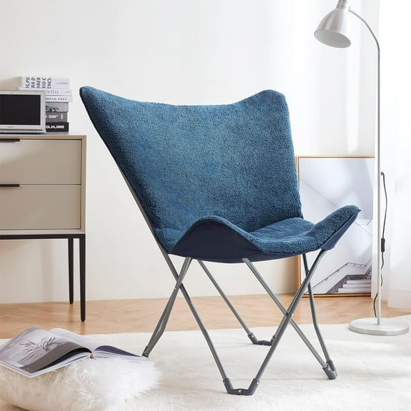 DormCo Oversized Butterfly Chair - Comfy Cozy Nightfall Navy