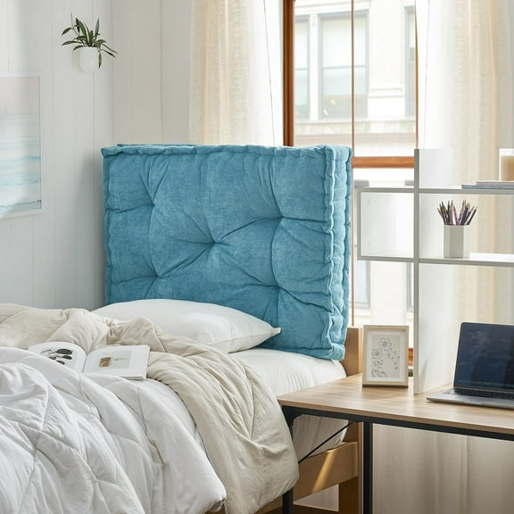 DormCo Rainha - Classic Tufted College Headboard - Bright Ocean