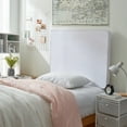 thumbnail image 1 of DormCo Rainha® Memory Foam Cushioned Velvet Dorm Headboard by  White, 1 of 5