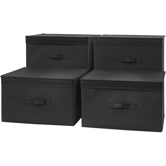 DormCo TUSK Jumbo Storage Box 4-Pack - Black