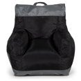 thumbnail image 1 of Big Joe Dorm Bean Bag Chair with Drink Holder and Pocket for Teens and Kids, Two Tone Black, Durable Easy-Clean Polyester Nylon Blend, 3 foot Gaming and Reading Nook Seat, Refillable, 1 of 11