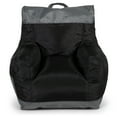 thumbnail image 1 of Big Joe Dorm Bean Bag Chair with Drink Holder and Pocket for Teens and Kids, Two Tone Black, Durable Easy-Clean Polyester Nylon Blend, 3 foot Gaming and Reading Nook Seat, Refillable, 1 of 11