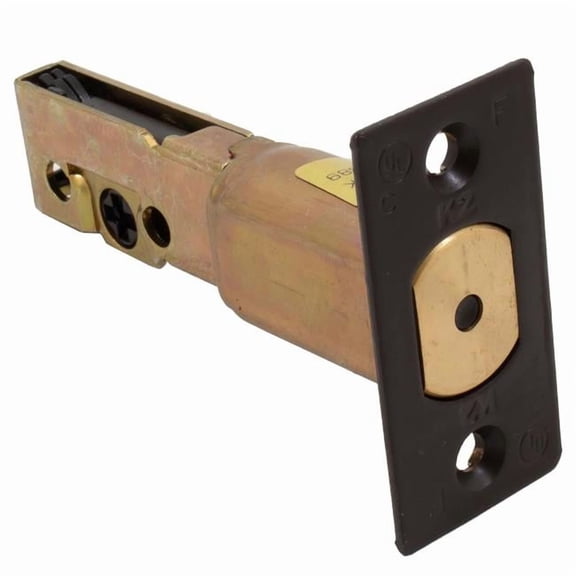 Dormakaba Commercial Hardware 8Q00170-613 1.125 x 2.25 in. Wide Square Corner Faceplate - UL Deadbolt Latch for QDB Series, Oil-Rubbed Bronze